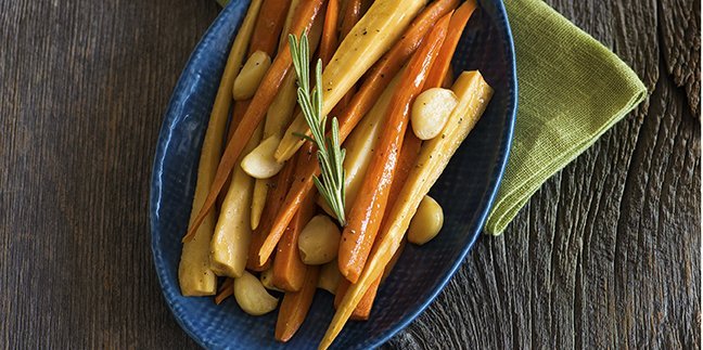 Oven Braised Carrots & Parsnips
