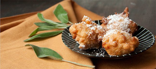 Butternut Squash, Sage, and Cardamom Fritters