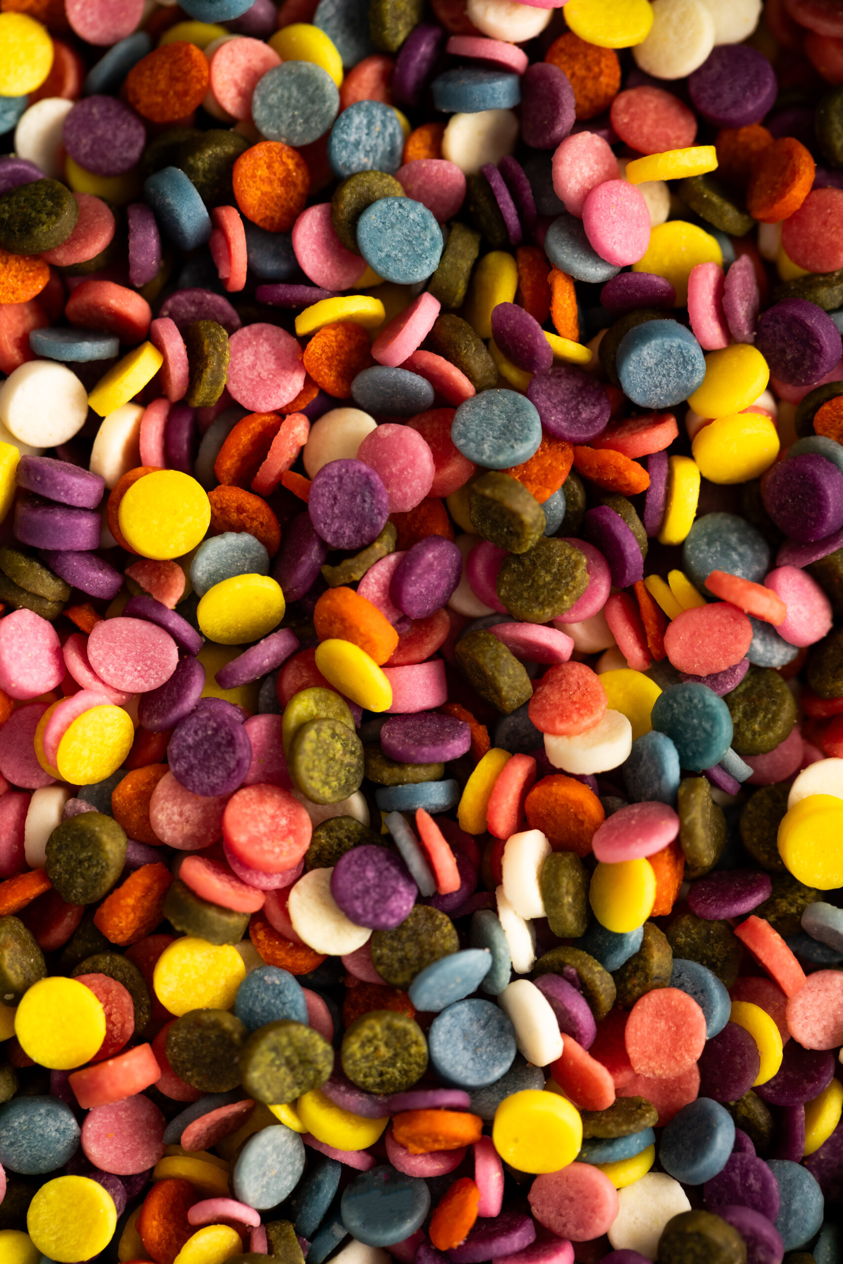 Cookies finished with natural, dye-free sprinkles