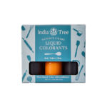 Front view of the 1.265 oz India Tree Nature's Colors Decorating Set, a vibrant natural food coloring kit.