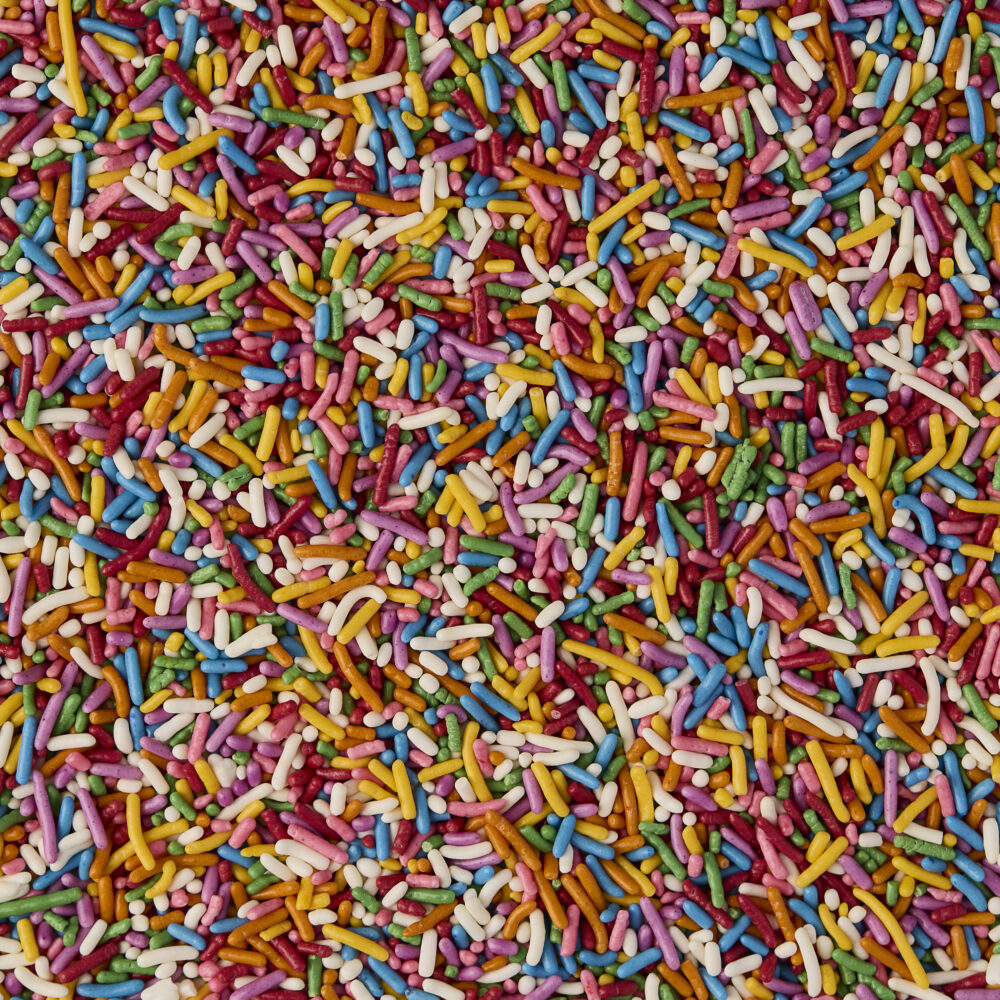 Multicolor rainbow sprinkles with plant-based color – Carnival Sprinkles by India Tree
