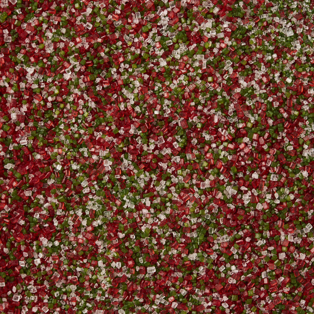 Nature's Colors Red, White & Green Decorating Sugar